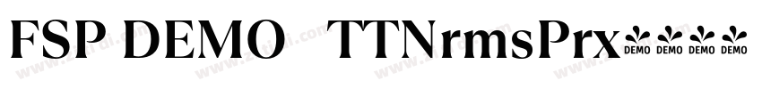 FSP DEMO   TTNrmsPrx字体转换